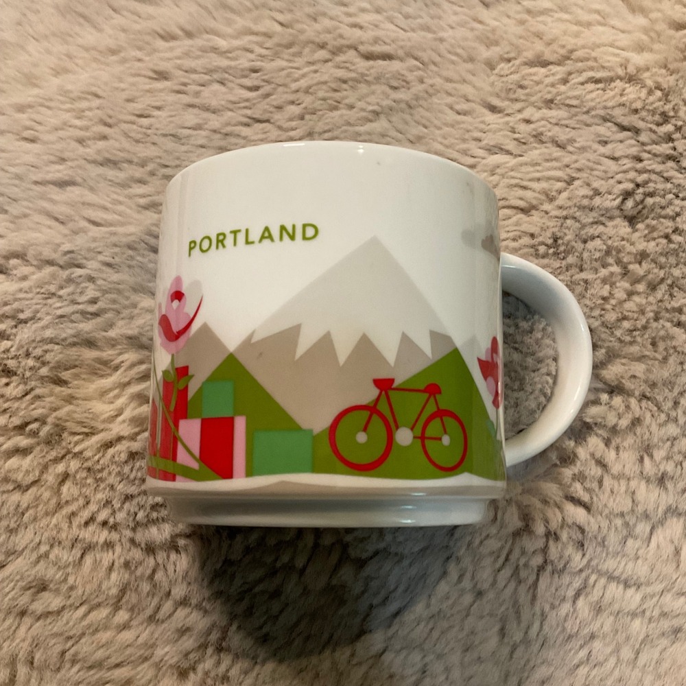 Starbucks Portland Oregon Mug You Are Here 2013 Collection Ceramic 14oz‎ Discont
